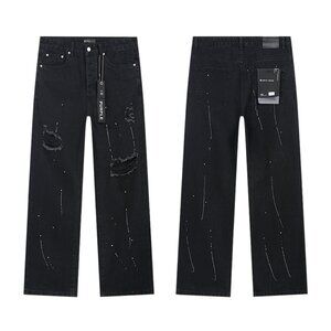 Black Distressed Men's Jeans